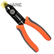 JANE Crimping Tool, Orange High Carbon Steel Wire Stripper, Durable Cable Tools Electricians
