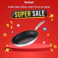 Tefal Duetto Plus stainless steel frying pan 28cm