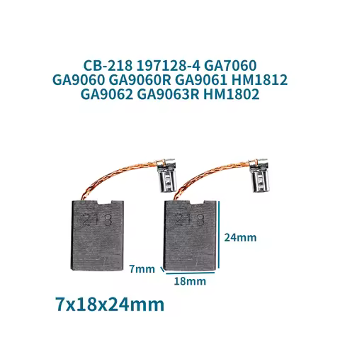 CB-218 Carbon Brush for Makita CB218 CB 218 197128-4 GA7060 GA9060 GA9060R GA9061 HM1812 GA9062 Carb