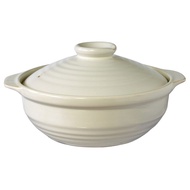 Natural New IH Compatible Donabe Pot Size 7 White For 2-3 People