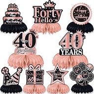 40th Birthday Table Decoration Birthday, 40th Decoration Birthday Man Honeycomb Centrepiece, Birthda