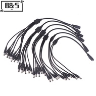 【B&S】 1Pc CCTV Security Camera 1 DC Female To 2/3/4/5/6/8 Male Plug Power Cord Adapter Connector Sup