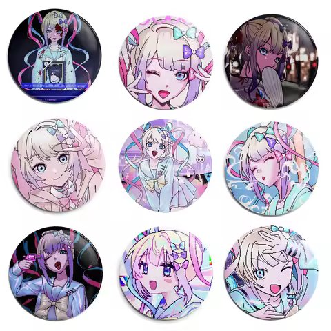 Needy Girl Overdose Game KAngel Anime Soft Button Lapel Anime Pin Brooch Jewelry Decoration Gift 58m