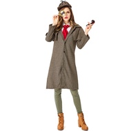 Adult Women's Sherlock Holmes Halloween Cosplay Costume - Kids & Adults