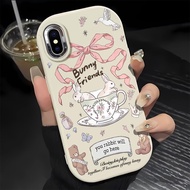 Cute Teacup Rabbit Phone Case Compatible for IPhone 1 11 3 12 14 15 16 Pro Max Xr X XsMax 7 8plus 16