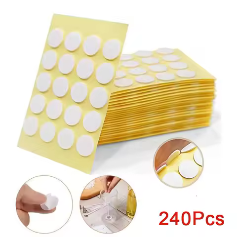 240PCS Candle Wick Stickers Heat Resistance Double-Sided Stickers Adhere Steady in Hot Wax Wick Stic