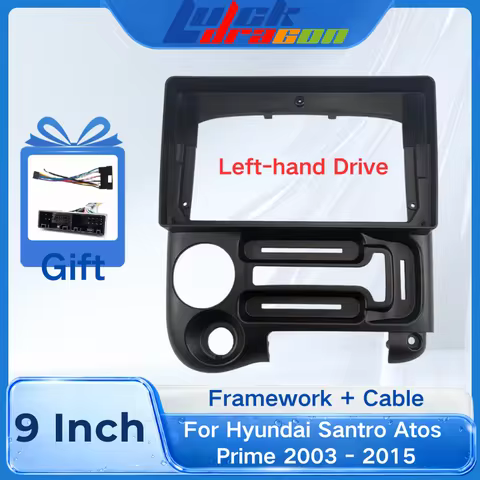 ABS Car Multimedia Player Fascia for Hyundai Santro Atos Prime 2003 2004 2005 2006 2007-2015 9 Inch 