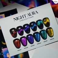 คอลเลคชันใหม่! เซทสีเจลทาเล็บ Pick Me Up - Night Aura Collection 6 เฉดสี ขนาด 15 ml.
