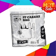 Plastik Lutsinar, Plastik Bag, Winstar Disposable Carrier Plastic Bag (18cm+12cm x 28cm)