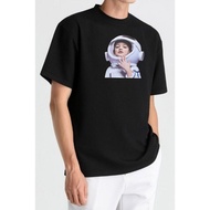 [ ADLV ] Oversized Basic Korean T-Shirt for Men and Women Premium Baby Astronaut Screen Printed Shir