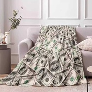 Million Dollar Blanket Creative Office Nap Nap Nap Dollar Cover Leg Knee Funny Banknote Small Blanke