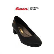 Bata LADIESHEELS รองเท้าคัทชู รองเท้าลำลอง ส้นสูง 1.5 นิ้ว Dress แบบสวม สีดำ รหัส 6516768 Fashion