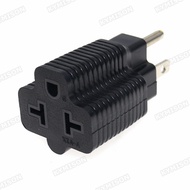 [4-in-1]15 Amp Household AC Plug to 20 Amp T Blade Female Adapter,Nema 5-15P to 5-20R,5-15P to 6-15R