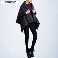 2021 Winter New Women Duck Down Warm Vest Shawl Fashion Slim Female Down Sleeveless Jacket Personali