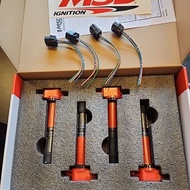 MSD IGNITION COIL ( with Socket  ) for HONDA/ACURA 2.4L /K Series K20 K24 / DC5 CL7 FD2- RED - 4-PAC