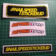 Universal rim Sticker with Daytona japan 2s logo