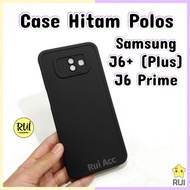 Case Hitam Black Matte Samsung J6+ J6 Plus / J6 Prime Softcase Polos Silikon HP