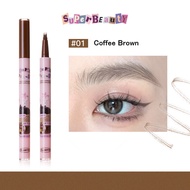 JNS FLORTTE 4 Forks Liquid Eyebrow Pen Waterproof Natural Brows Enhancers Pencil Lower Eyelash Eyeli