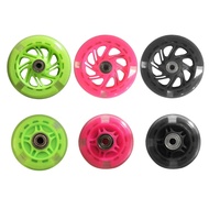 ST Scooter Wheel Mute Flash Wheel For Children Scooter Flashing Light Kid Toy Wheel 3-Color PU+Metal