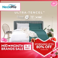 NeckPro Ultra Tencel Fitted Bedsheet Set | 1400 Thread Count OEKO-TEX | Fits Up To 14 Inches (35cm) 