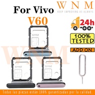 For Vivo V60 V2511 Sim Tray Card Slot Holder Card Holder Reader SD Slot Adapter Replacement Part
