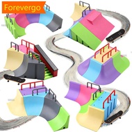 【Forever】 Multi-terrain Skatepark Ramp Finger Skateboard Park Set Obstacle Portable Practice Set Pro