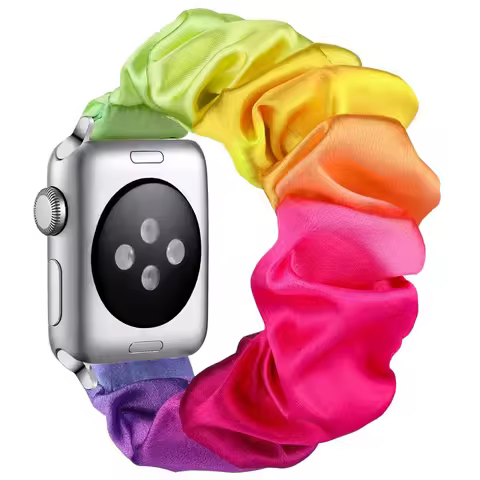 Strap For Apple watch band 40mm 44mm 42mm 38mm 42mm Elastic Nylon bracelet Scrunchie Solo Loop corre