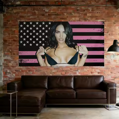 flag Actor Best Price For Outdoor Camping Party Club F-Fox-ES Banner M-Megan Decoration Ornaments