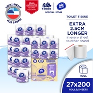 [East Malaysia] Vinda Prestige 4D Deco Embossed Toilet Tissue 3ply 27Rolls