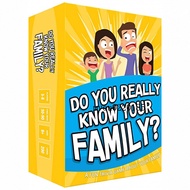 New Do You Really Know Your Family Know Your Family Family Party Game Cards