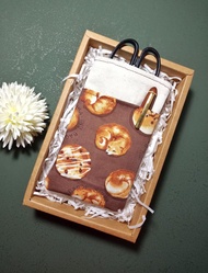 手工縫製-護理師/醫師 雙層筆袋-配色款(麵包柴犬)