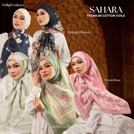 Delyna Hijab.Co Sahara Series 46' Square | Bawal Bidang 46 Premium Cotton Voile