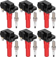 UF666 Ignition Coils & 6619 Spark Plugs Compatible with Subaru Legacy Outback 2010-2019, Tribeca 201