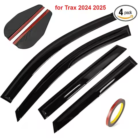 4PCS Car Window Deflectors Outside-Mount Visor For 2024-2025 Trax LS 1RS LT 2RS ACTIV Rain Guards Wi