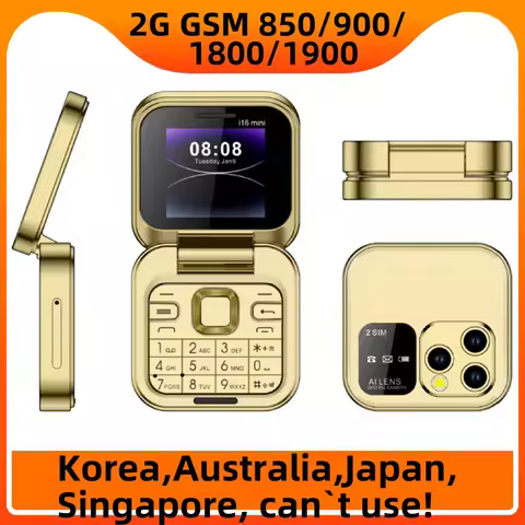 i16 Mini 1.44" Lady Cover Foldable Flip Mobile Phone Dual Sim MP3 Camera 2G GSM Flashlight Speed Dia