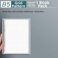 Removable Student Notebook Large Capacity A4 Squared Thick Notepad Wire-bound Lined Grid