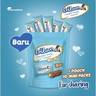 DILAN CRUNCHY MINI WAFER PACK POUCH ISI 10 x 9.5 GRAM COKLAT CHOCOLATE