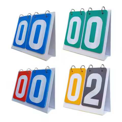 Multi Sports Scoreboard 2 Digit Durable Flip Score Board Score Counter for Games Basketball Volleyba