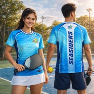 【Free Custom】Malaysia Outdoor Pickleball Jersey Custom Name Baju T Shirt Lelaki Bola Baju Round Neck