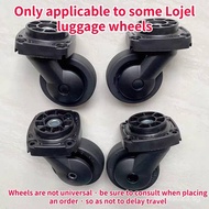 JIKELAI 1 Pair LoJel Original Universal Wheel Replacement Luggage Wheels Black Double Row Wheels For