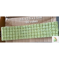 Rockwool Cube 100 & 72 cubes Hydroponic Aquaponic Seed Germination Semai Benih Hidroponik Akuaponik