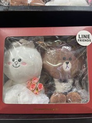 Line Friends熊大兔兔結婚公仔