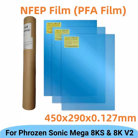 3Pcs NFEP Film 15 inch 450x290x0.127mm PFA Film For Phrozen Sonic Mega 8KS 8K V2 HALOT Mega Saturn 3