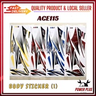 Stiker sticker body stripe cover set (1) modenas ace115 ace 115 STRIPE COVERSET