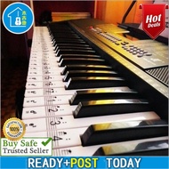 Keyboard Piano Sticker Transparent 49 61 Key Electronic Keyboard 88 Key Piano Stave Note Sticker