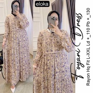 FOYARI DRESS. Bahan Rayon HQ. LD.110 PB.130
