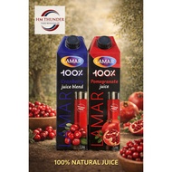 LAMAR 100% Natural Juice Cranberry & Pomegranate 1L