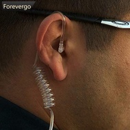 FOREVERGO 2 Pin PTT MIC Walkie Talkie Headset Headphone Covert Acoustic Tube In-ear Earpiece For Ken