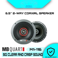 MB QUART Car Audio M1-116 M1-SERIES 6.5 inch 2-Way Coaxial Speaker