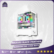 CASING PC GAMING BLACK PANTHER | M-ATX | RGB Front Panel Include Fan RGB